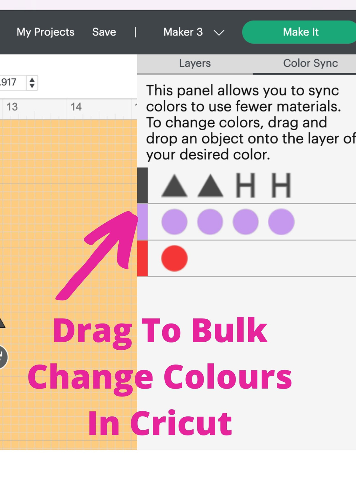 How To Bulk Change Colour In Cricut
