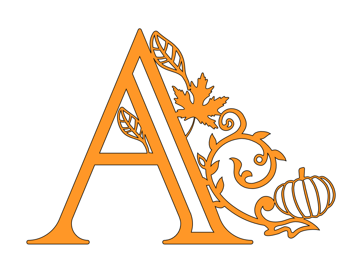 Printable Fall Alphabet Letters