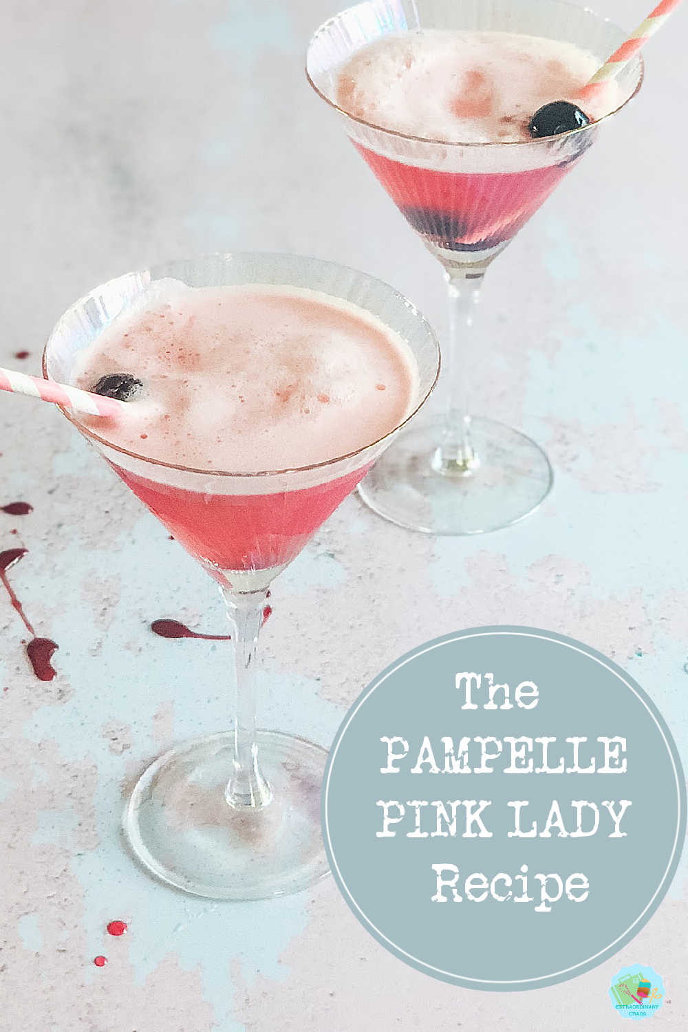 Easy delicious Pampelle Pink Lady cocktail, the perfect cocktail for summer parties