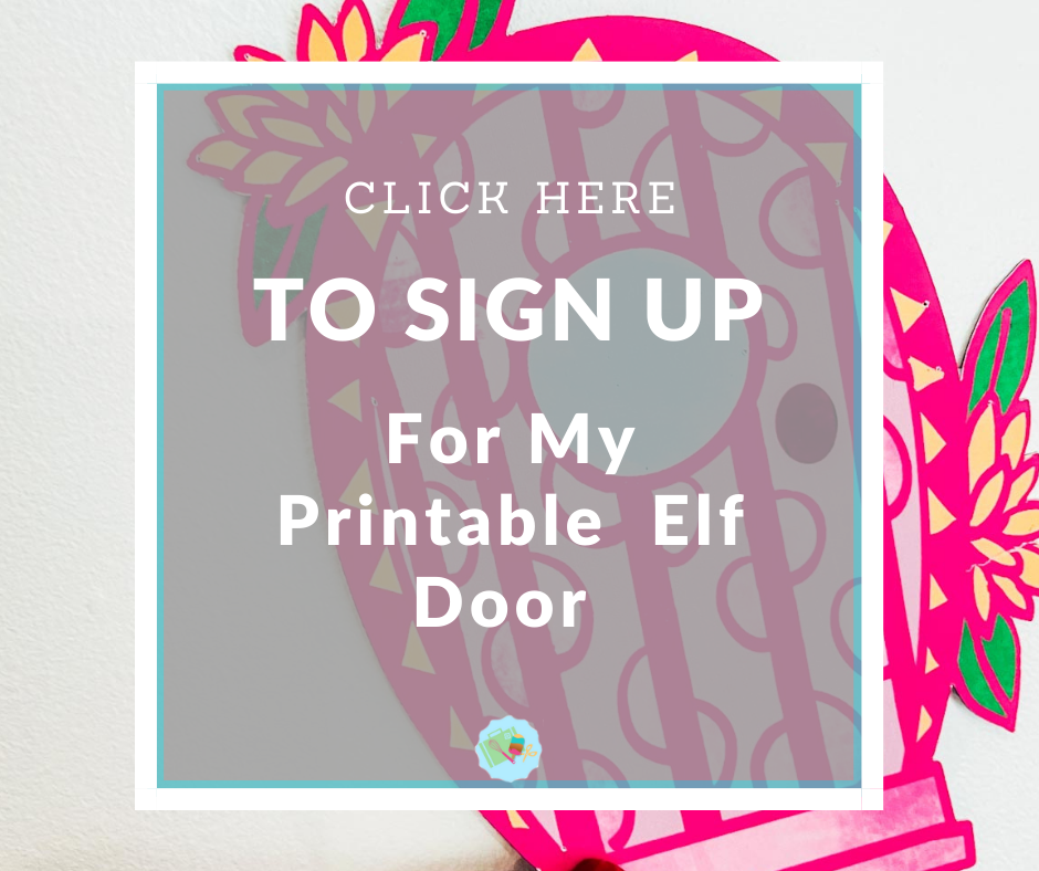 Free printable elf door